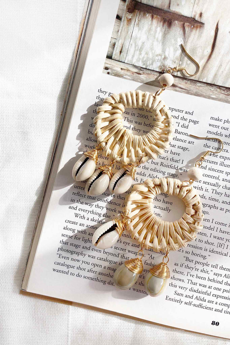 Ubud Dream Earrings - Beige | Sage and Paige AUS.