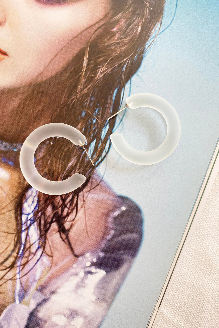 Cool Again Hoops - Clear | Sage and Paige AUS.