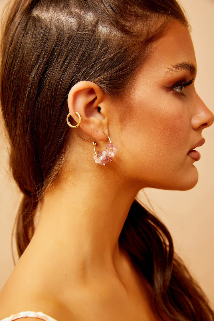 Ayaka Earrings - Rose Pink | Sage and Paige AUS.