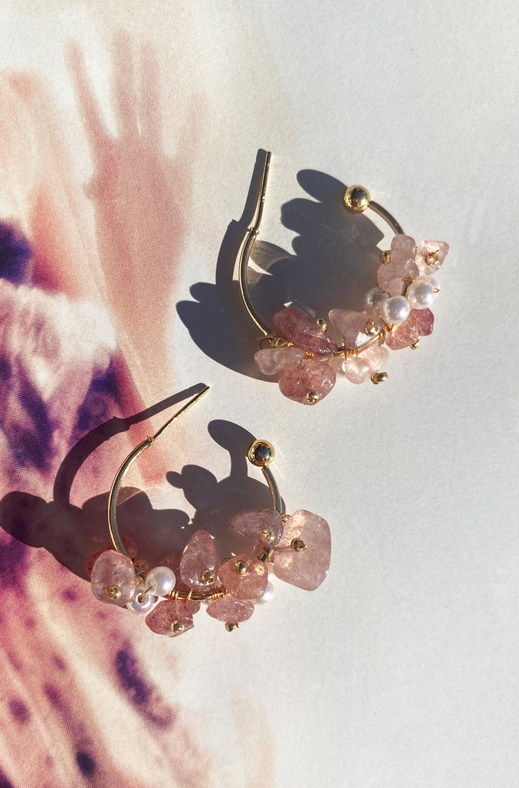 Ayaka Earrings - Rose Pink | Sage and Paige AUS.