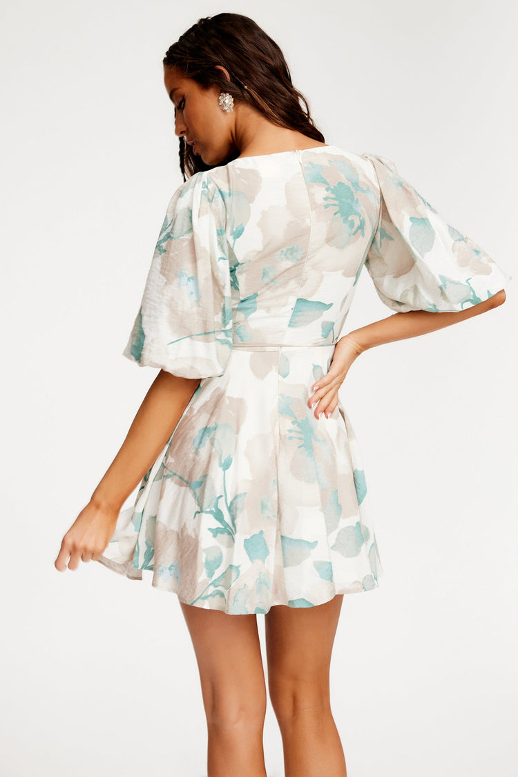 Shade Of Passion Mini Dress - Green | Sage and Paige AUS.