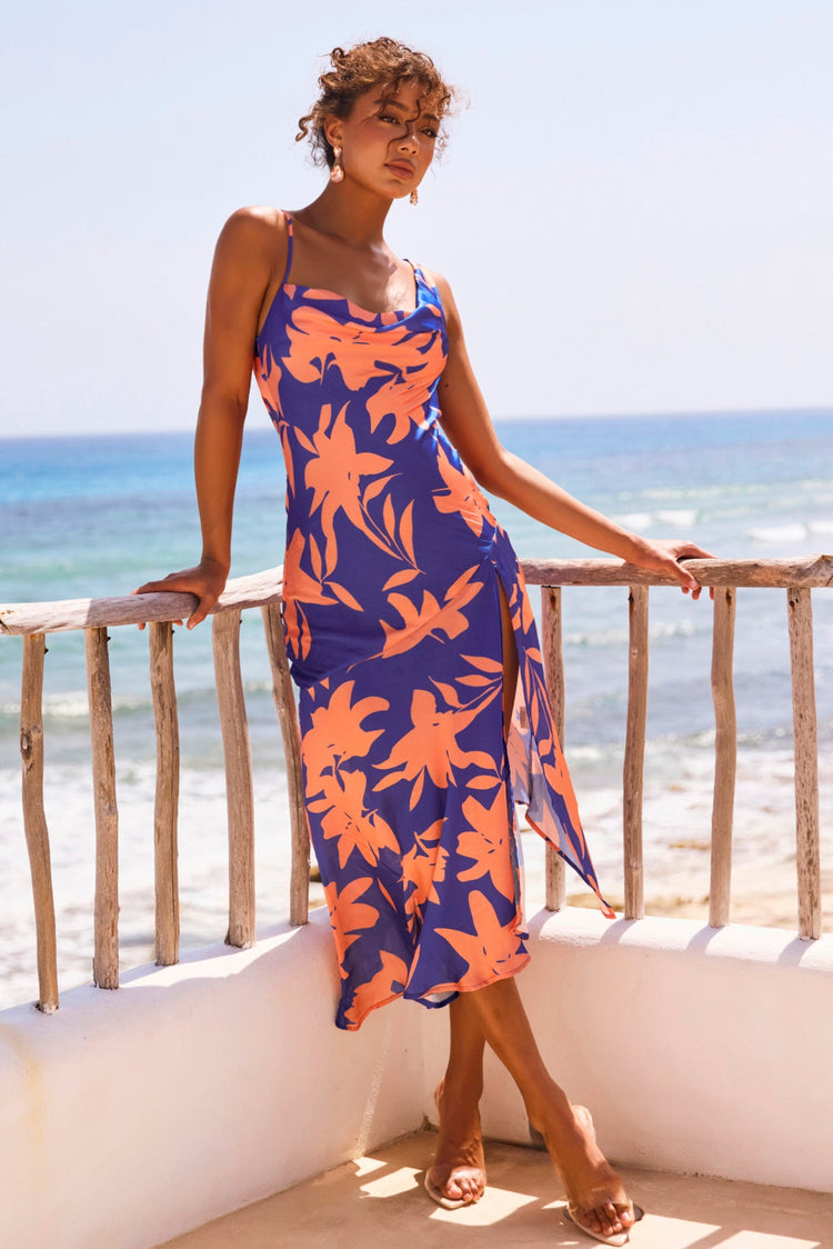 Bluebell Midi Dress - Blue | Sage and Paige AUS.