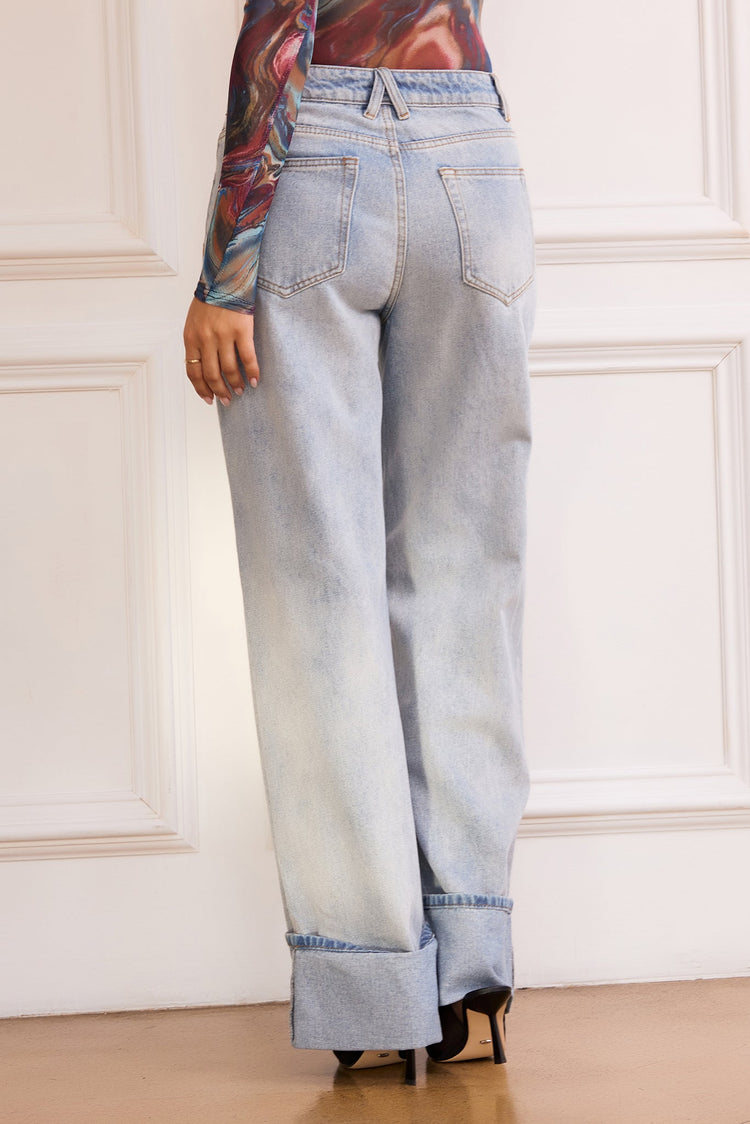 Jackie Jeans - Washed Blue | Sage and Paige AUS.