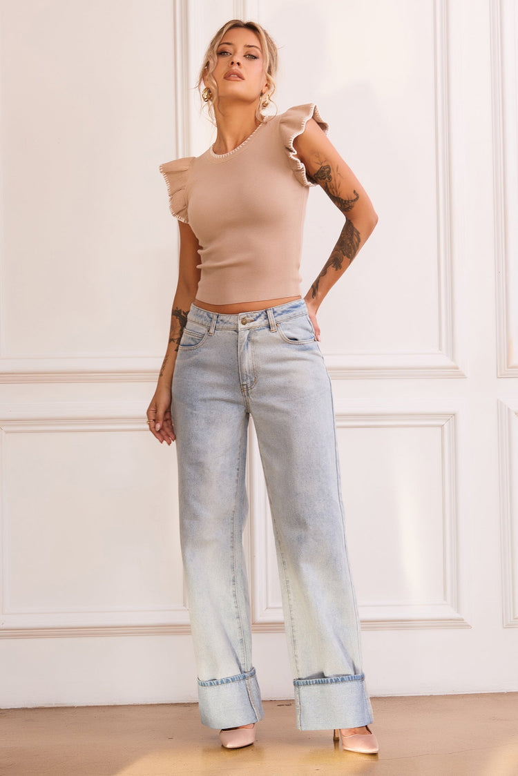 Maggy Knit Top - Camel | Sage and Paige AUS.